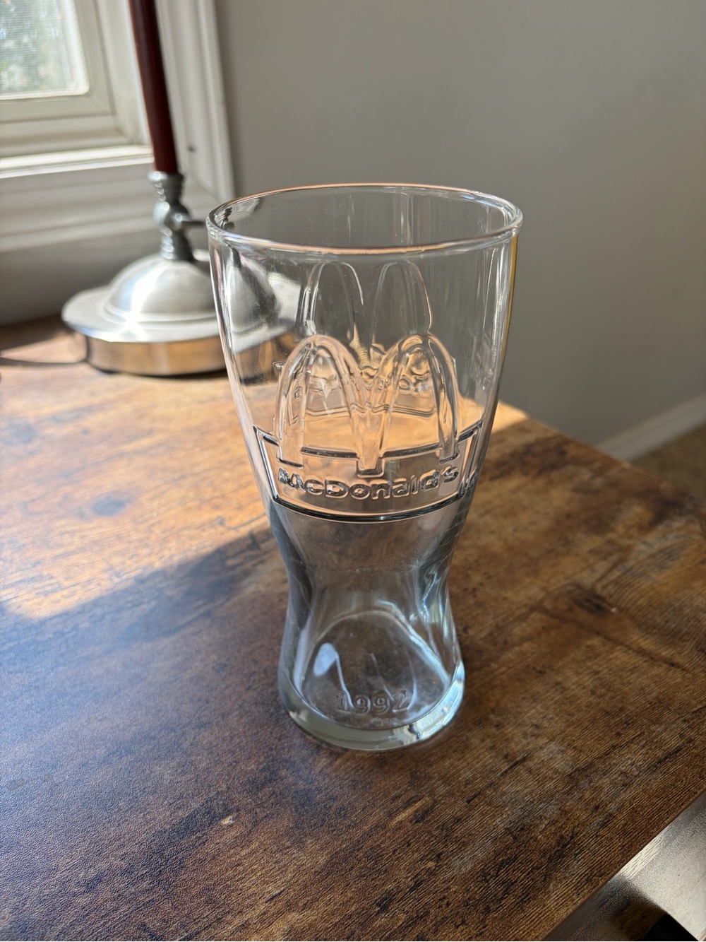 Vintage 1992 McDonald’s 16 oz Collectible Drinking Glass Tumbler